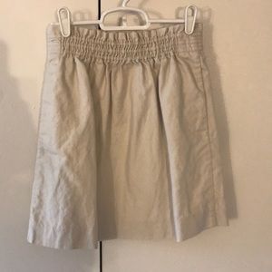J. Crew cream Sidewalk Skirt - size 6 - pockets!